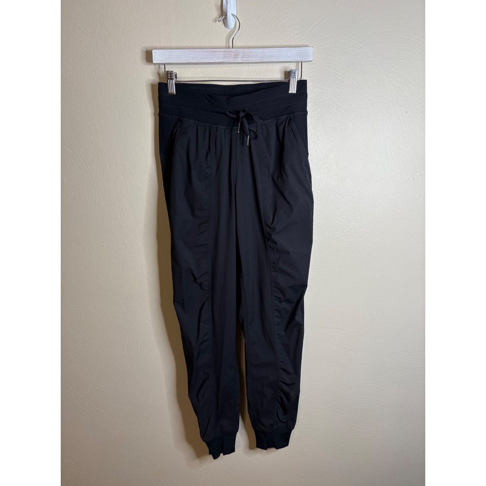 Lululemon Beyond the Studio Jogger Women 4 Black Ruched Swift Pants Athleisure - Picture 2 of 9